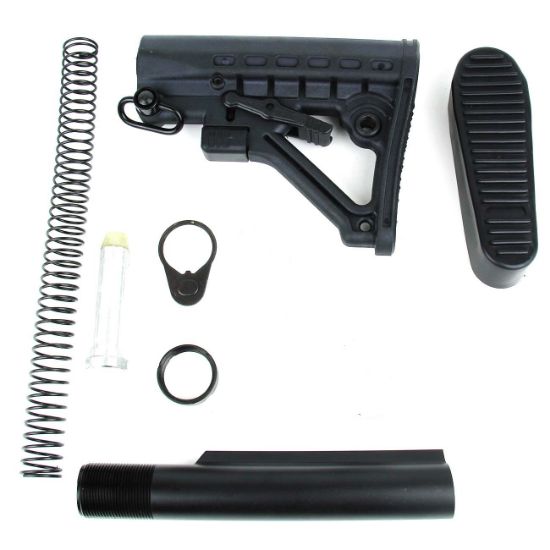 Picture of AR-15 Commercial 6-Position Sling Swivel QD Stock w/ Buttpad & Buffer Tube Assembly